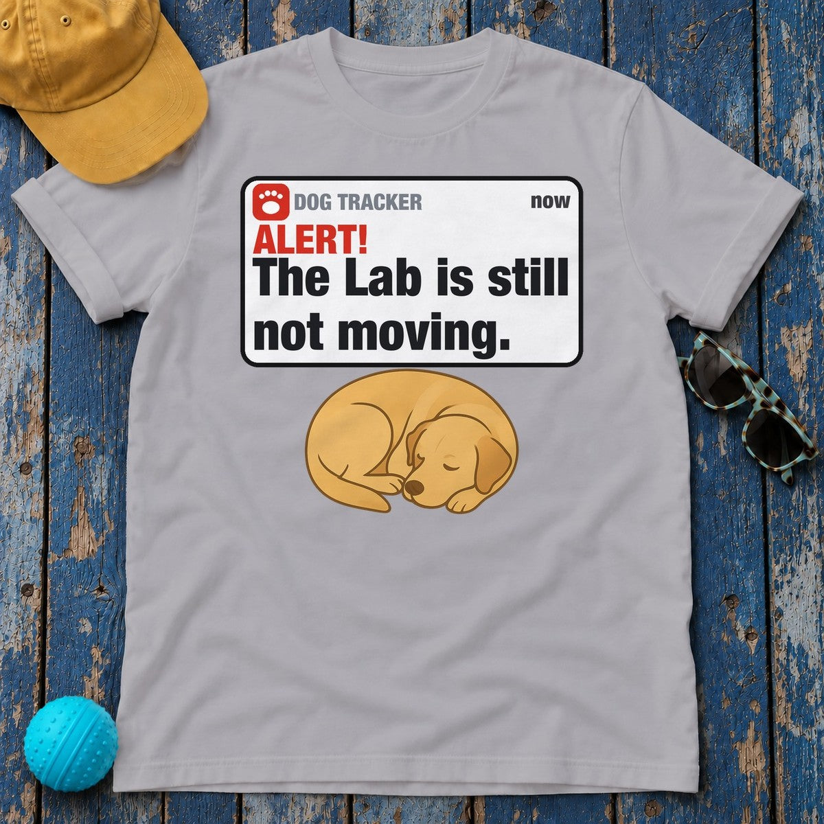 Lab Alert Still Not Moving Tee in Athletic Heather