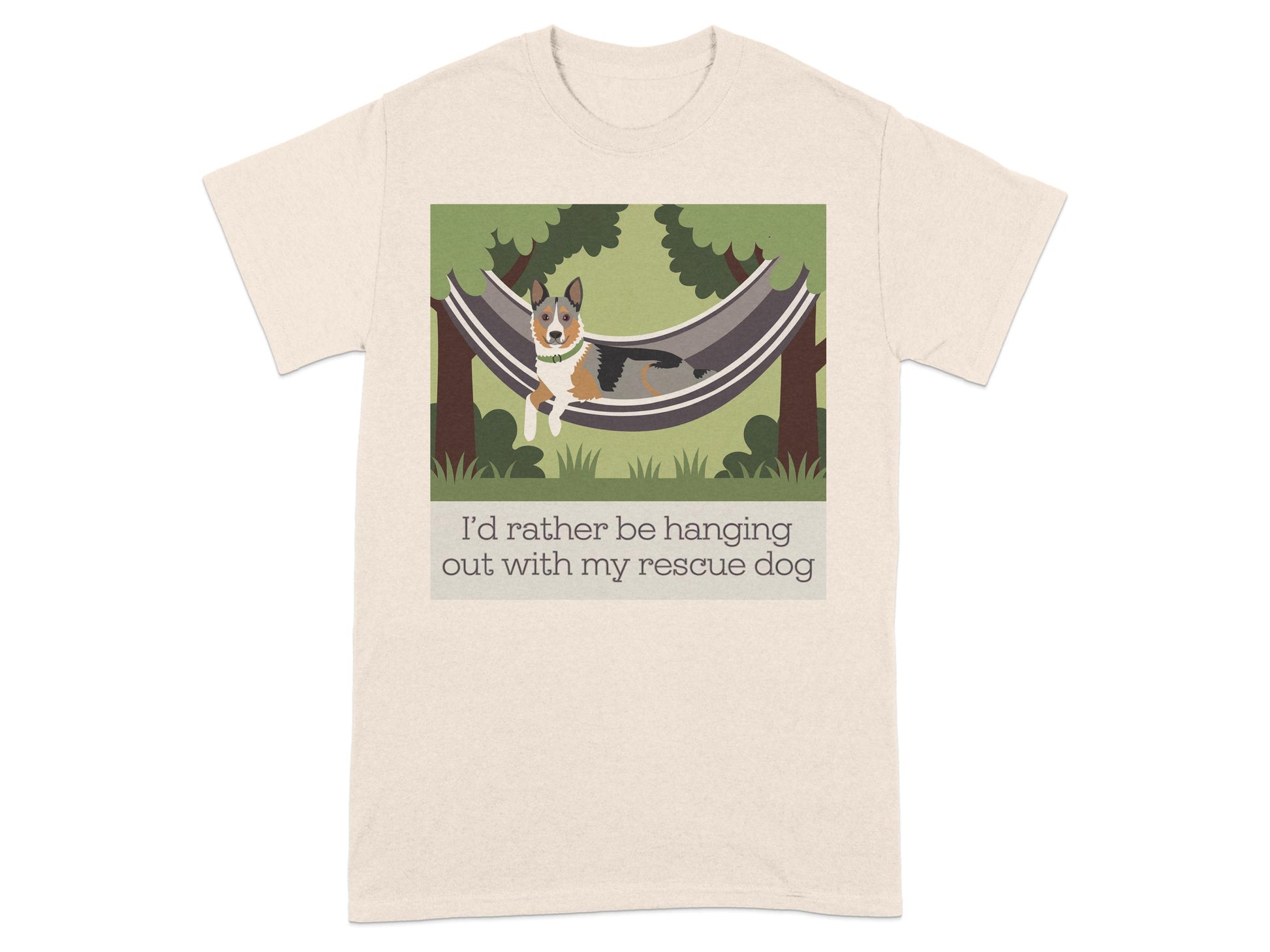 I'd rather be hanging out with my rescue dog product type