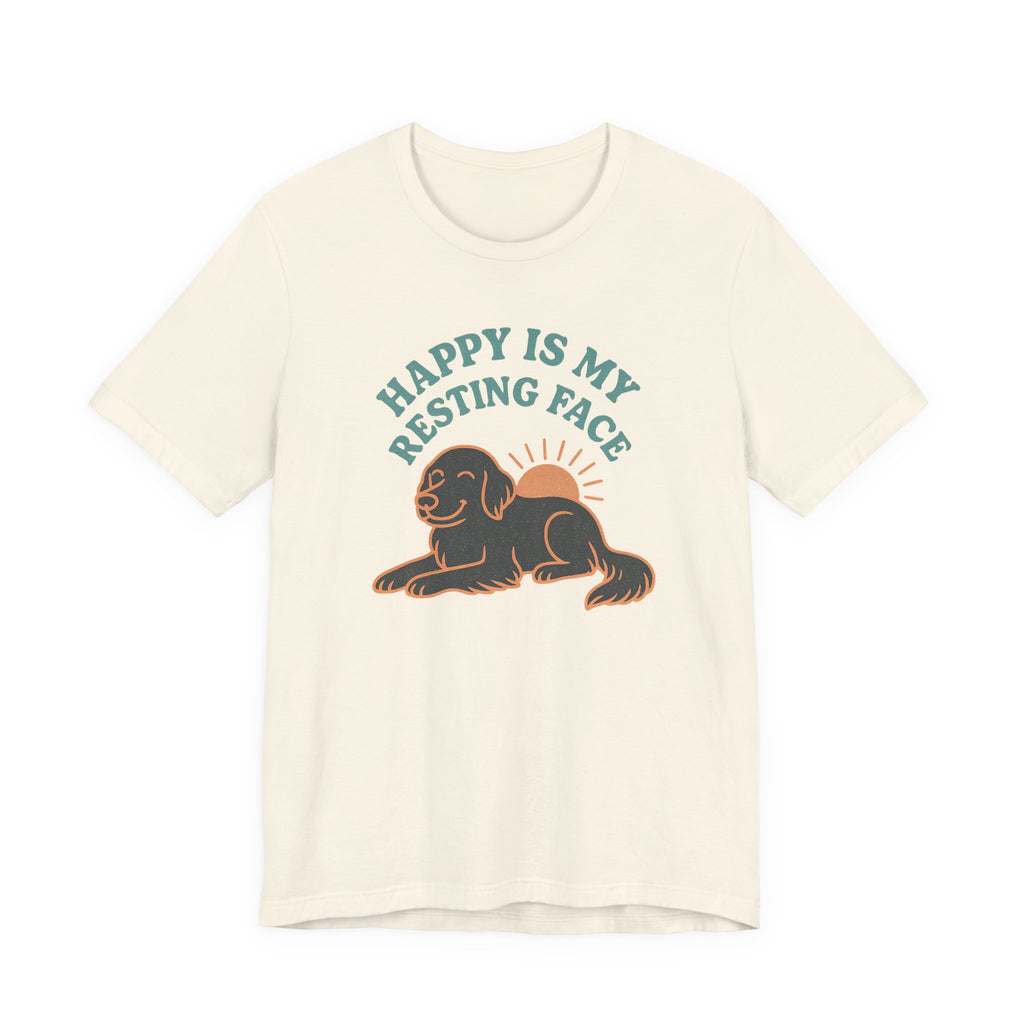Flat-Coat Happy Is My Resting Face Tee