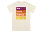 Eat Sleep Pet Labs Repeat Graphic T-Shirt
