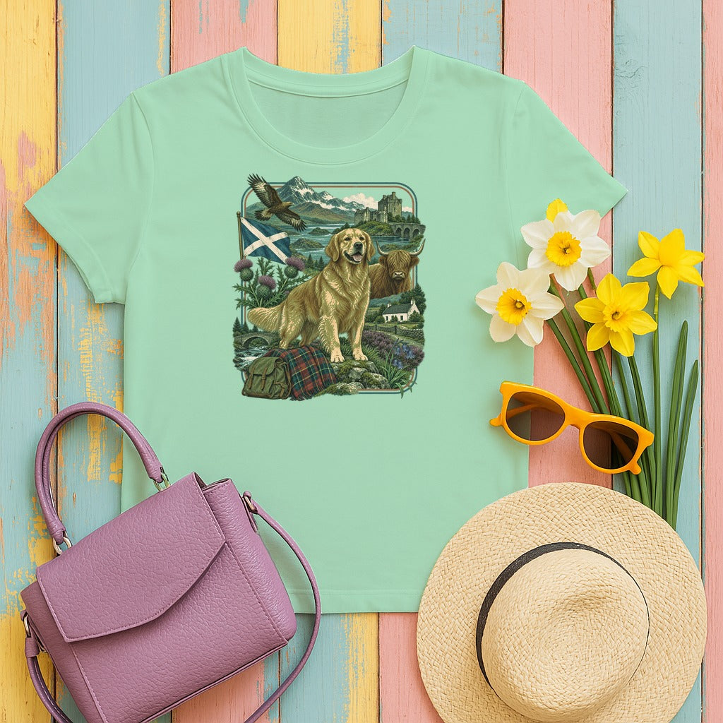 Golden Retriever Scotland Heritage tee, Mint
