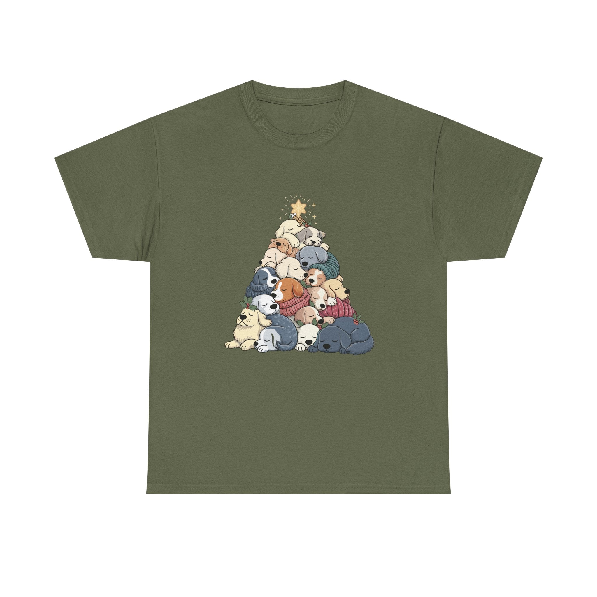 Sleeping Dogs Stacked Christmas Tree T-Shirt