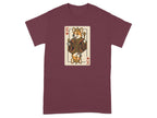 King of Hearts Dog Playing Card Graphic T-Shirt