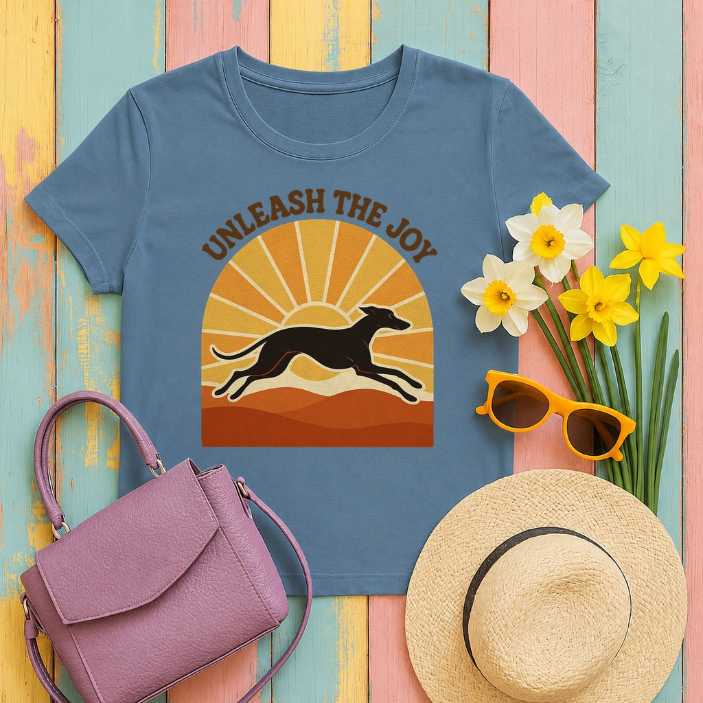 Greyhound Unleash the Joy Tee in Steel Blue