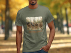 Grey t-shirt with a graphic of dachshunds digging and the text "STRUCTURAL ENGINEER".