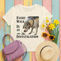 Labrador Retriever — Every Walk Is an Investigation Yellow Labrador t-shirt in Natural