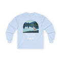 Paws and Reflect Beagle Long Sleeve Tee in Light Blue