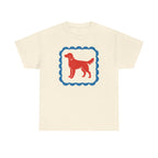 A Red Gordon Setter in Blue Frame Graphic T-Shirt