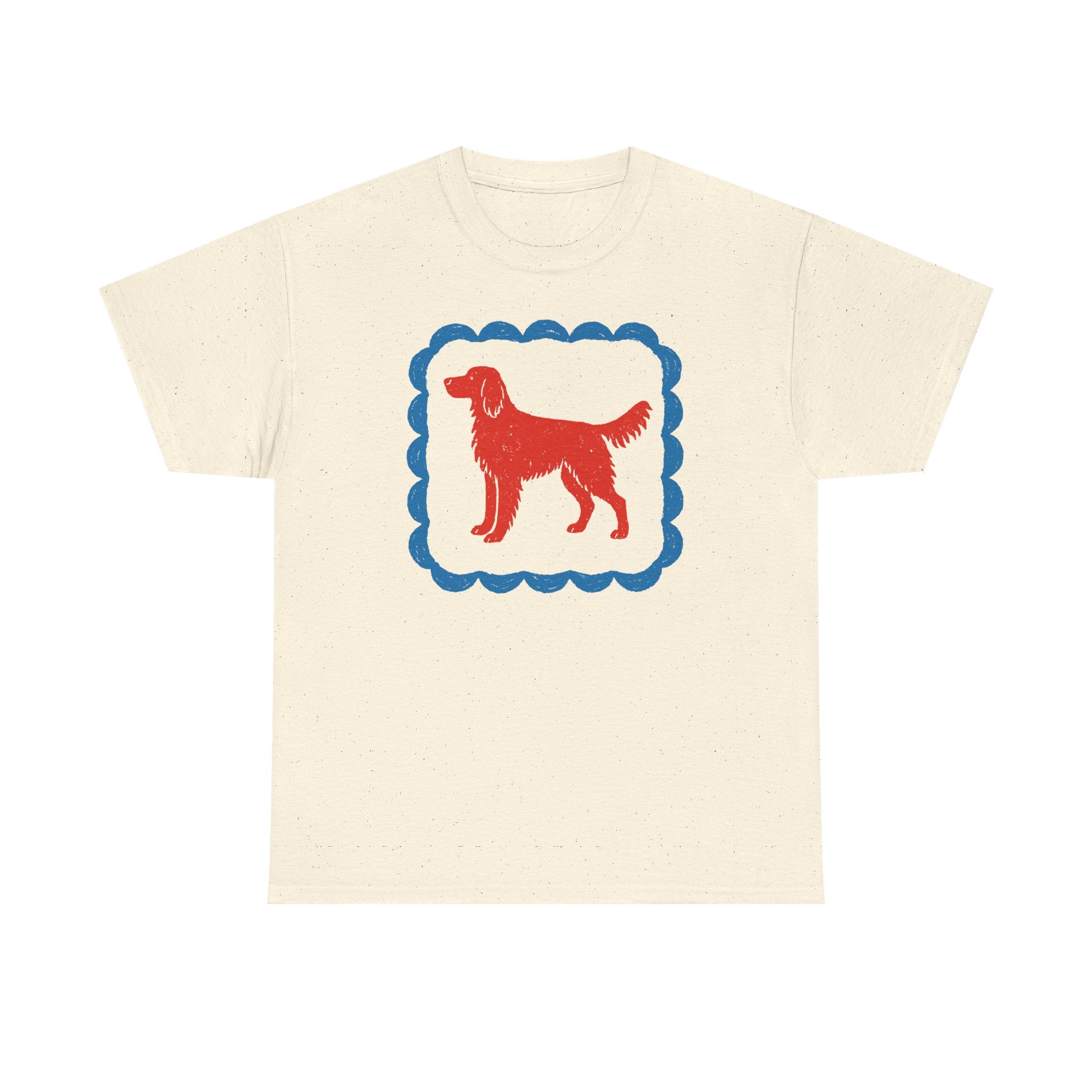 A Red Gordon Setter in Blue Frame Graphic T-Shirt