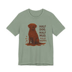 Chocolate Lab Half Dog Half Mud Tee