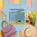 Beagle Days Best Days T-Shirt in Light Blue