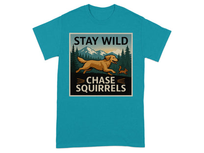 Stay Wild Chase Squirrels Graphic T-Shirt product type