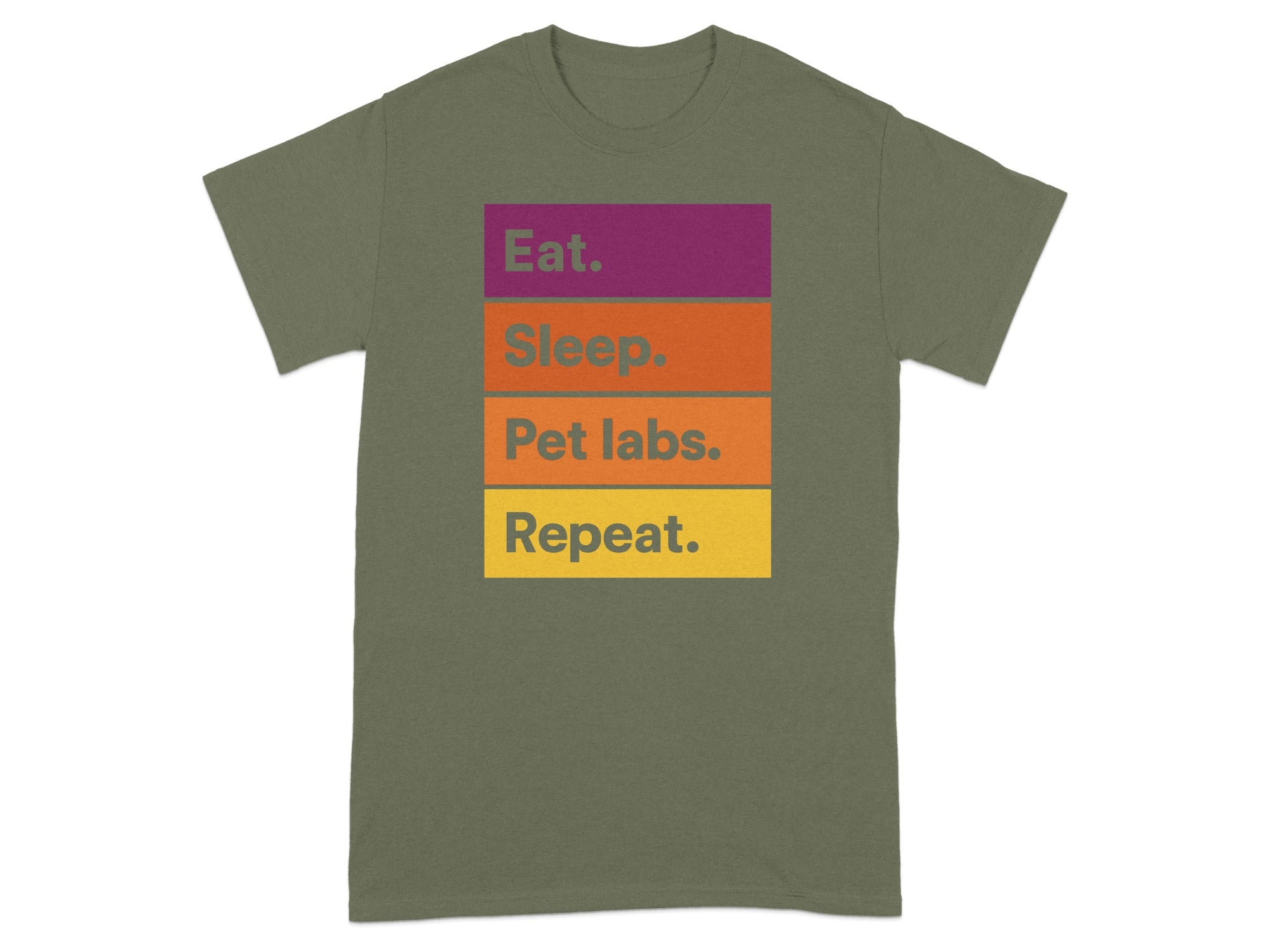 Eat Sleep Pet Labs Repeat Graphic T-Shirt