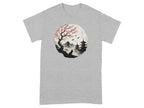 Japanese Cherry Blossom Moonlight Scene T-shirt