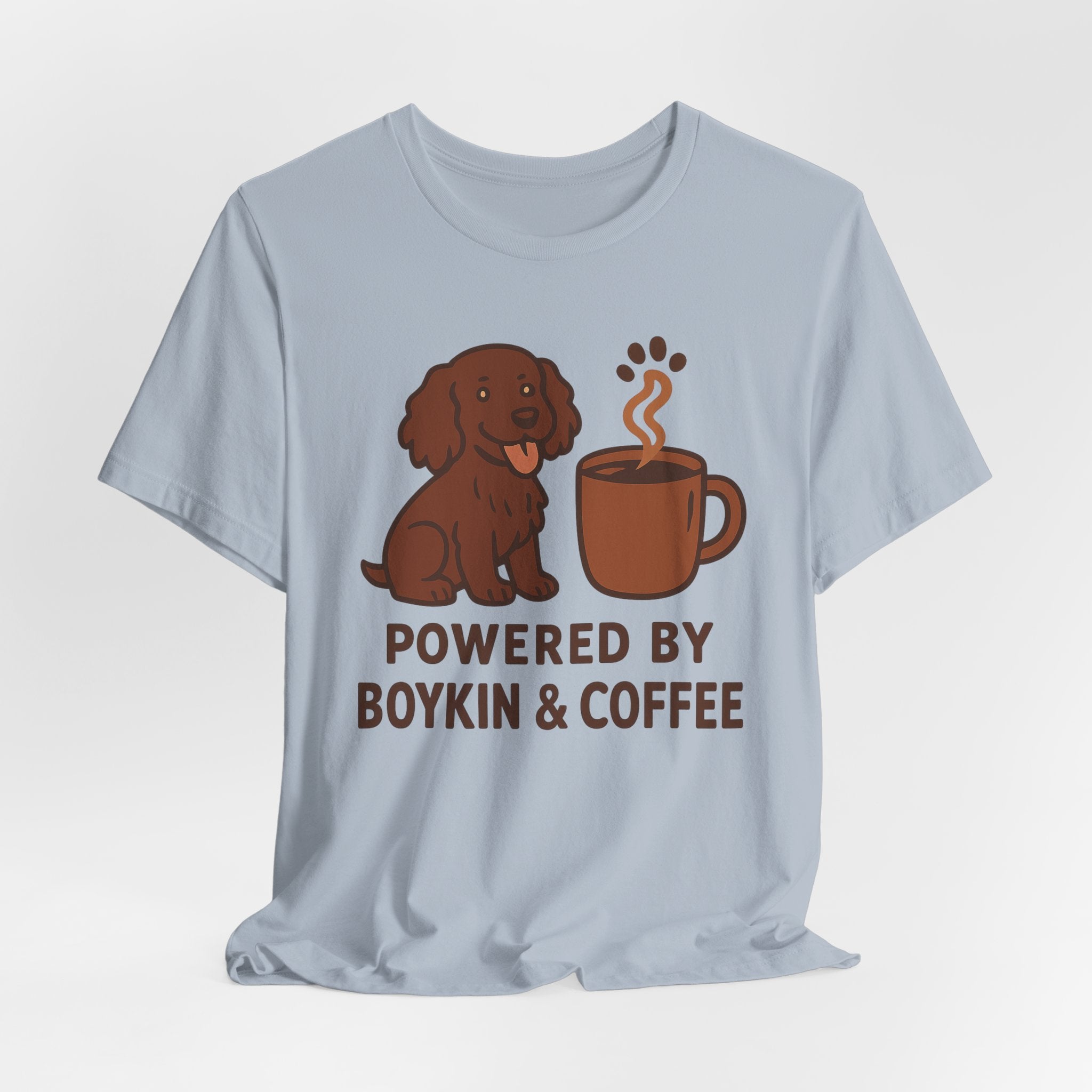 Boykin Spaniel Powered by Boykin & Coffee Tee