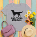 Flat-Coated Retriever Silhouette Tee in Athletic Heather