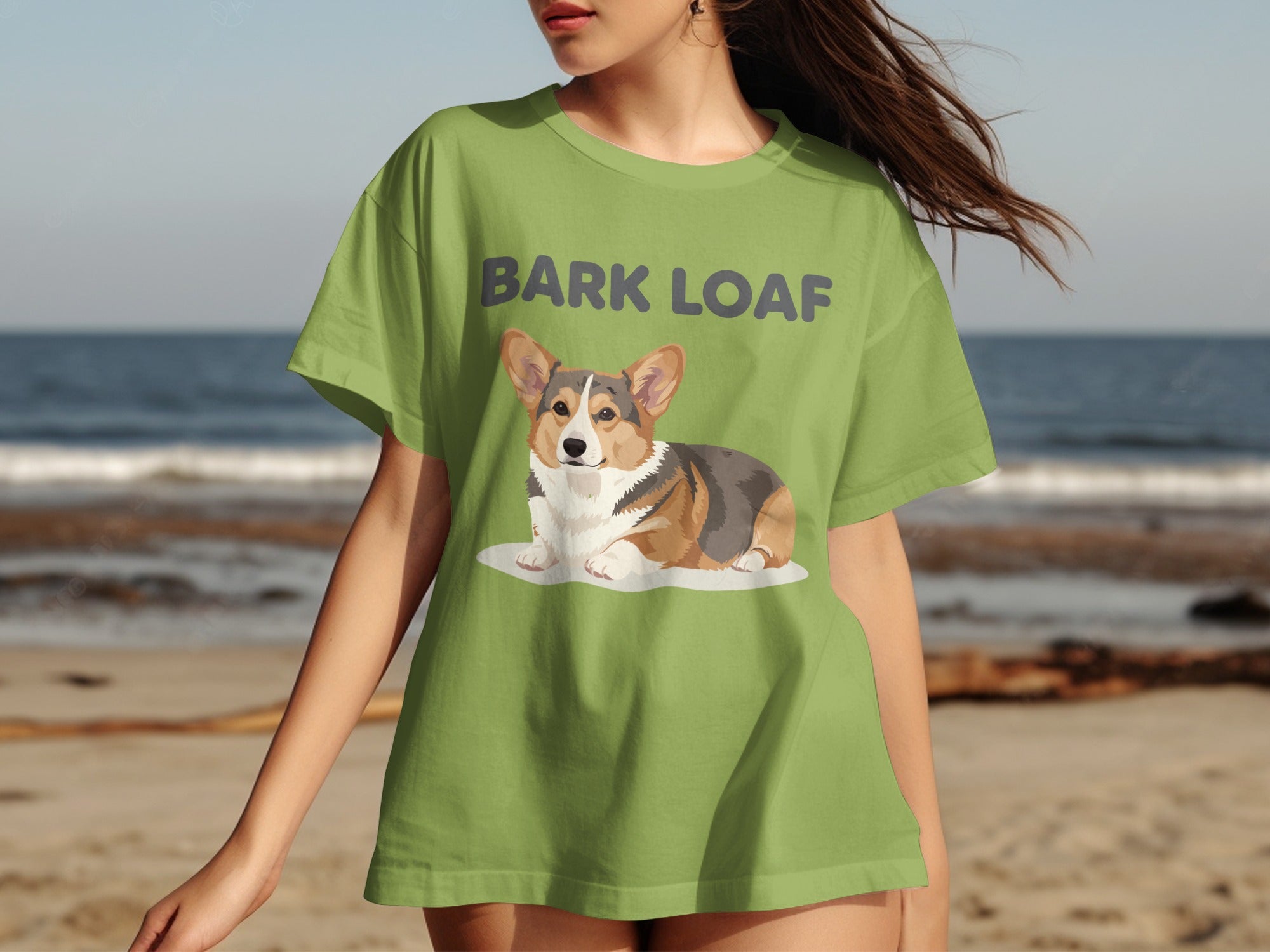 Bark Loaf Funny Corgi Dog Graphic T-Shirt
