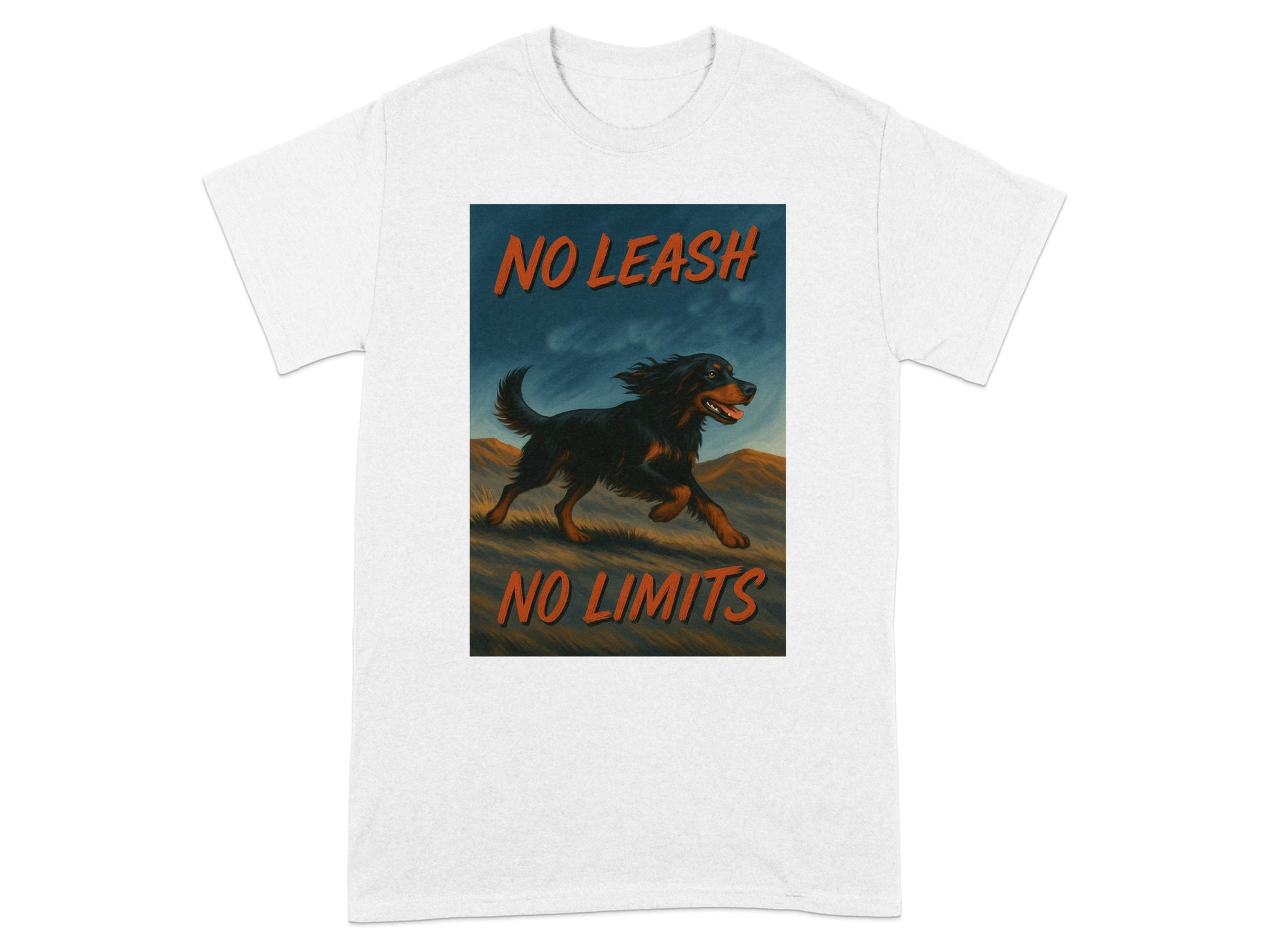 No Leash No Limits Dog Running Graphic T-shirt product type