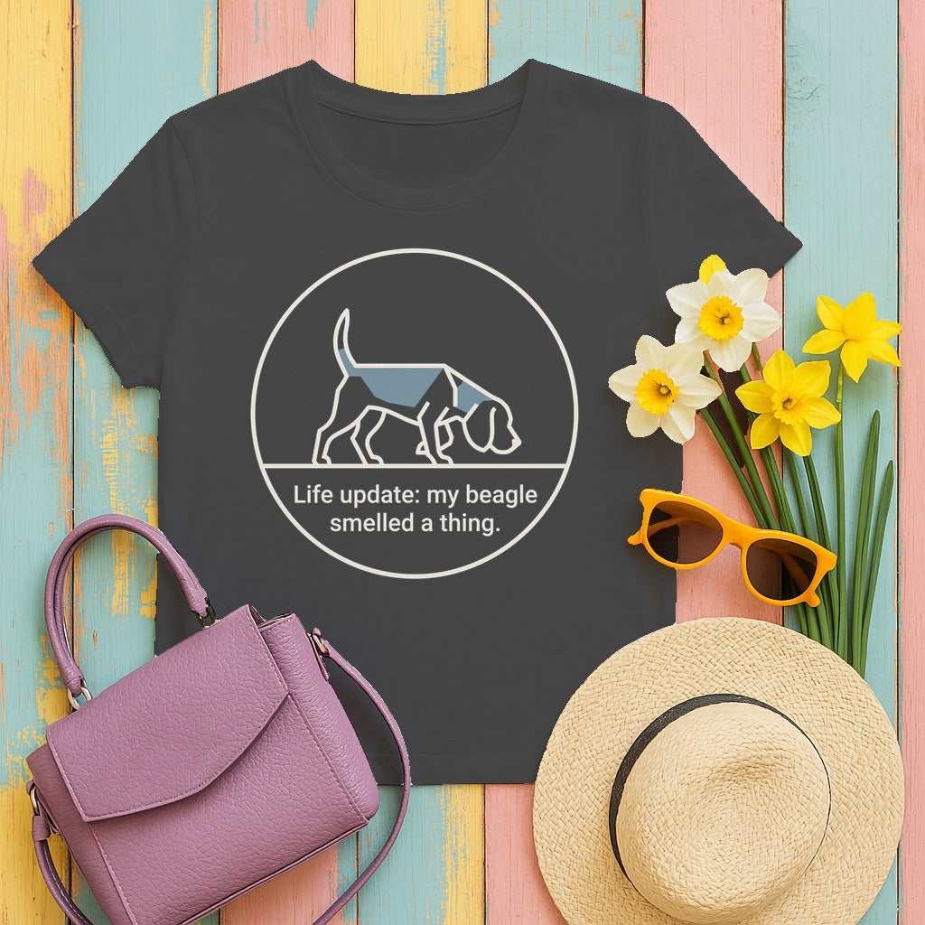 Beagle Smelled A Thing T-Shirt in Dark Heather