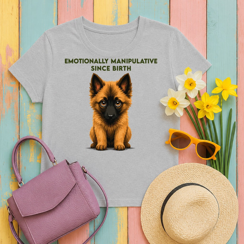 Manipulative Belgian Tervuren T-shirt in Sport Grey