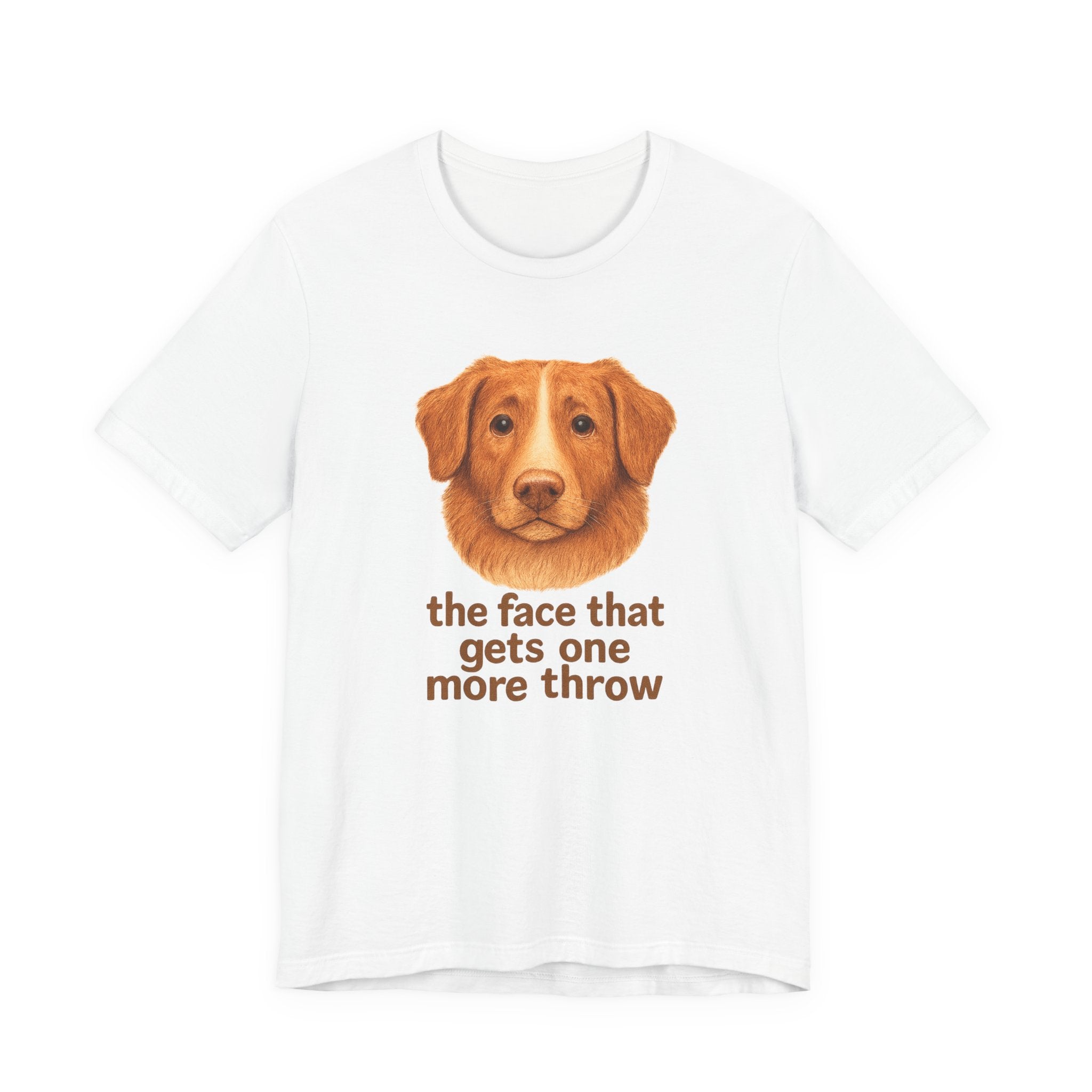 Nova Scotia Duck Tolling Retriever One More Throw Face Tee