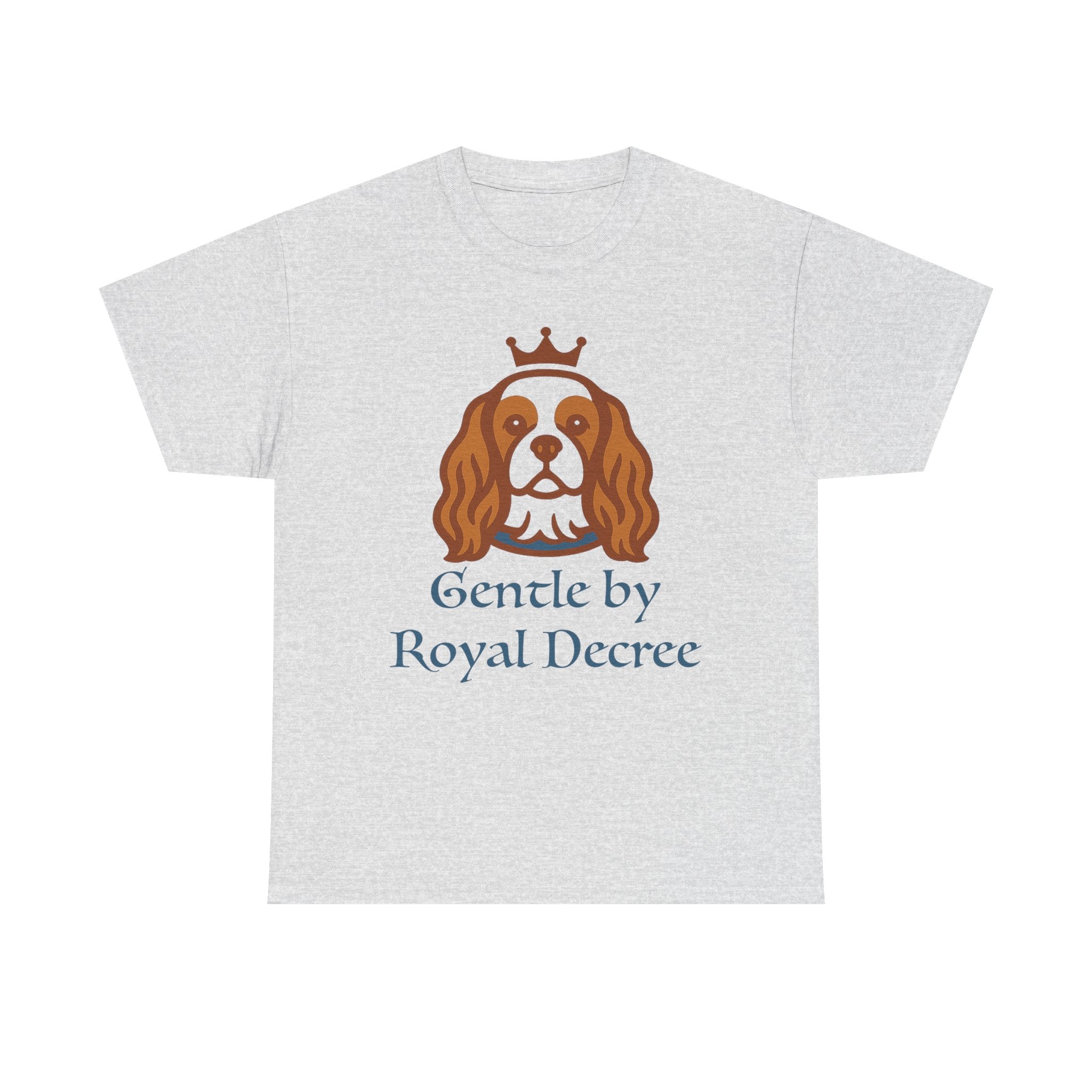 Cotton Tee with Cavalier King Charles Spaniel 'Gentle by Royal Decree'