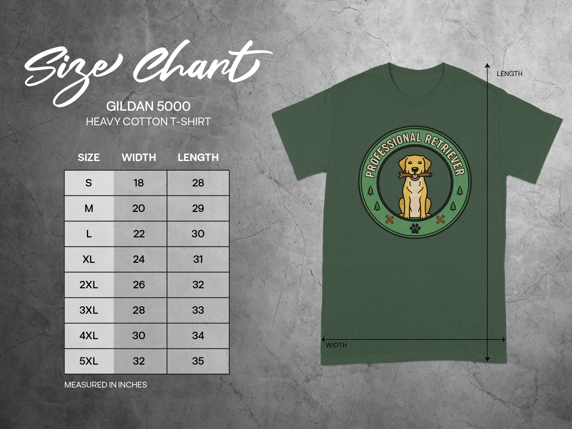 Professional Retriever Graphic T-Shirt for All Sizes
