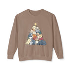 Cute Dogs Wearing Hats on Christmas Tree Sweatshirt product type