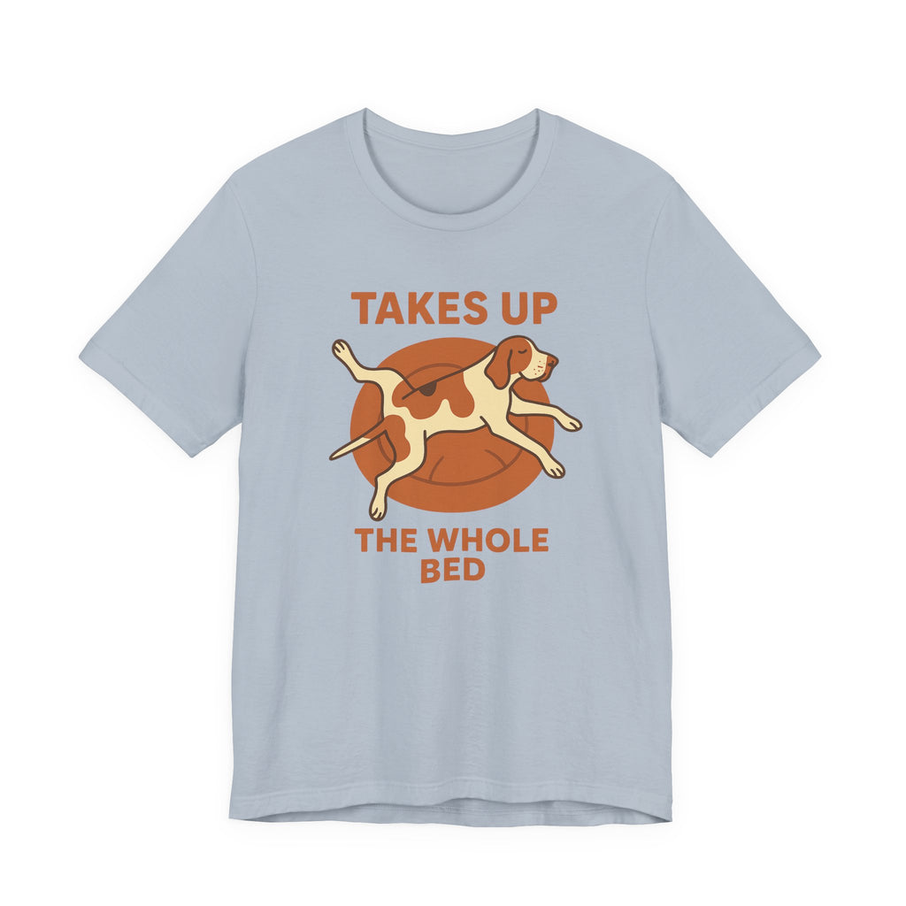 Bracco Italiano Takes Up the Whole Bed Tee