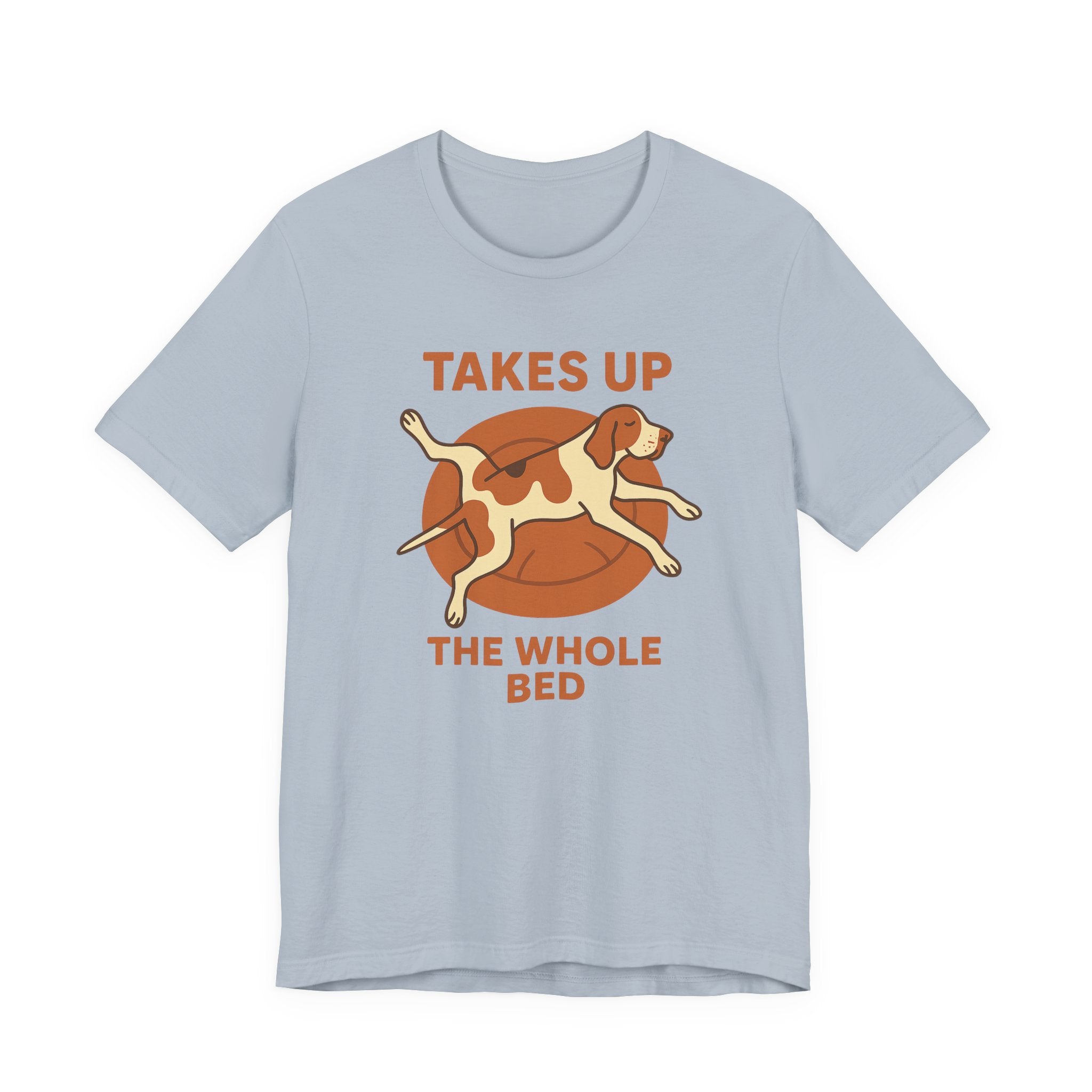 Bracco Italiano Takes Up the Whole Bed Tee