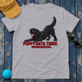 Puppy Until Three Minimum Black Lab T-Shirt in Athletic Heather