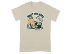 Light beige t-shirt with a pug graphic and "Trust the Nose" text.
