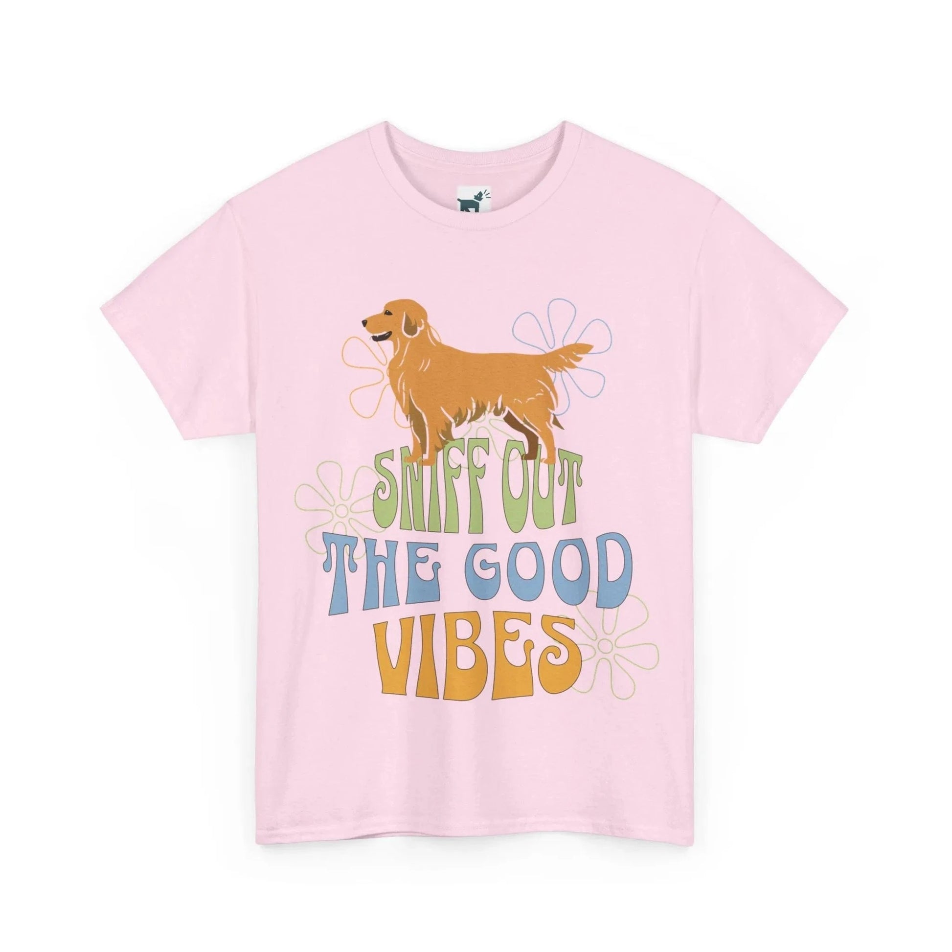 Sniff Out the Good Vibes Golden Retriever T Shirt T-shirt