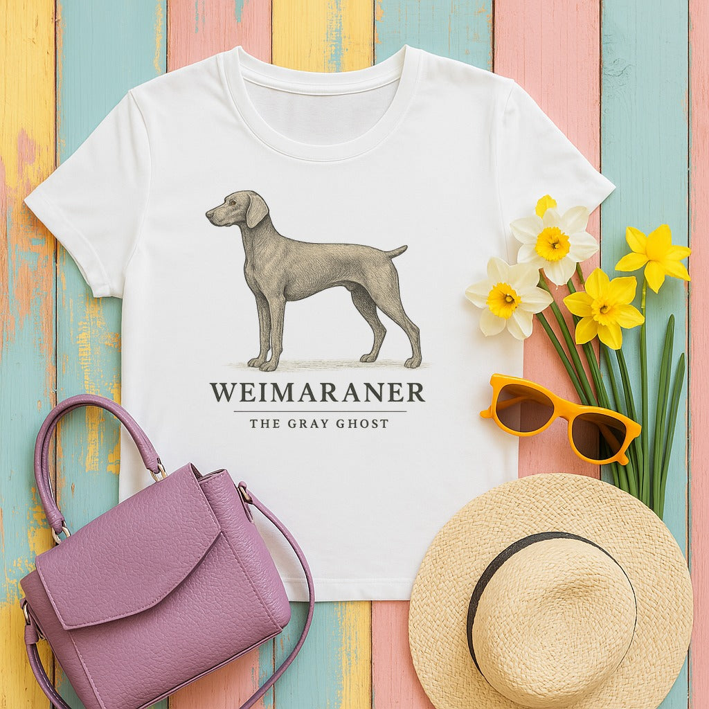 Weimaraner Field Guide Tee in White