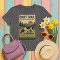 German Shorthaired Pointer Sniff Trail National Park T-shirt in Dark Grey Heather