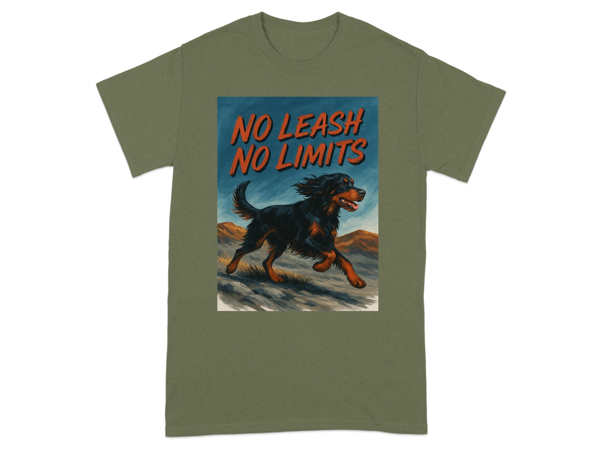 No Leash No Limits Graphic Dog T-shirt product type
