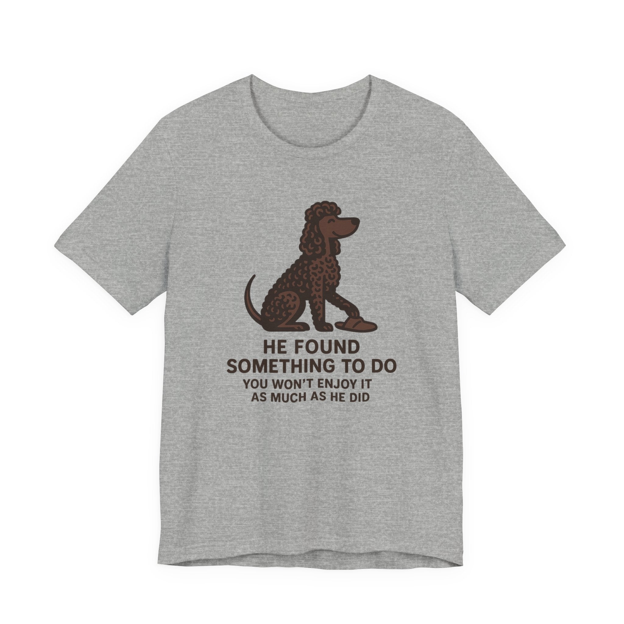 Irish Water Spaniel He Found Something To Do Tee