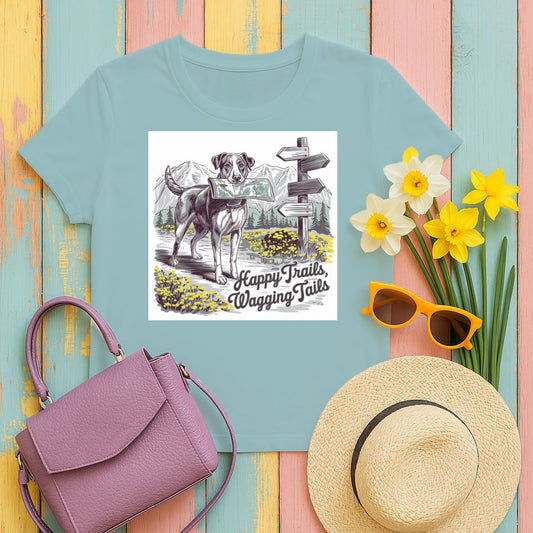 Happy Trails Wagging Tails Graphic T-Shirt product type