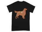 Artistic Golden Retriever Design Black T-shirt product type