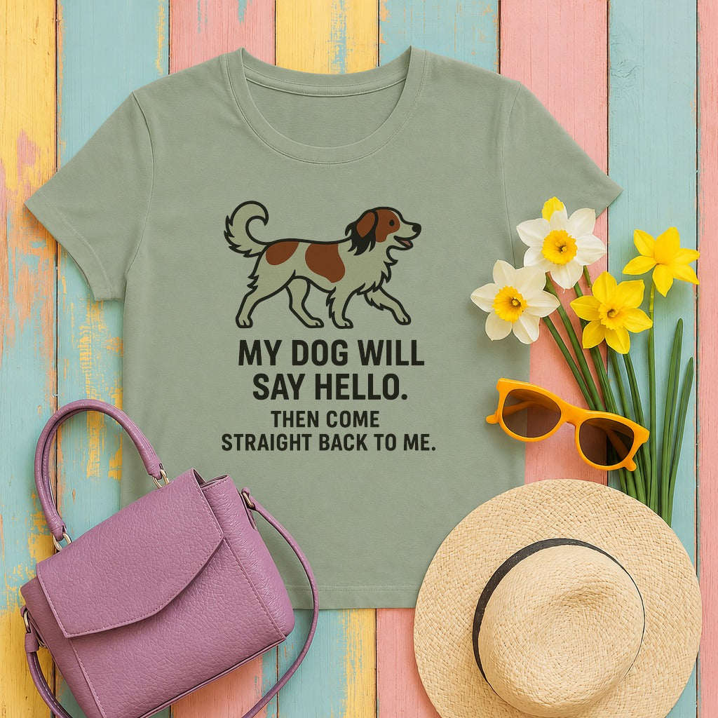Kooikerhondje Comes Straight Back Tee