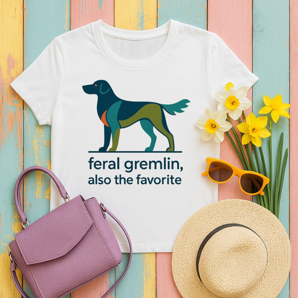 Flat-Coat Feral Gremlin Tee in White