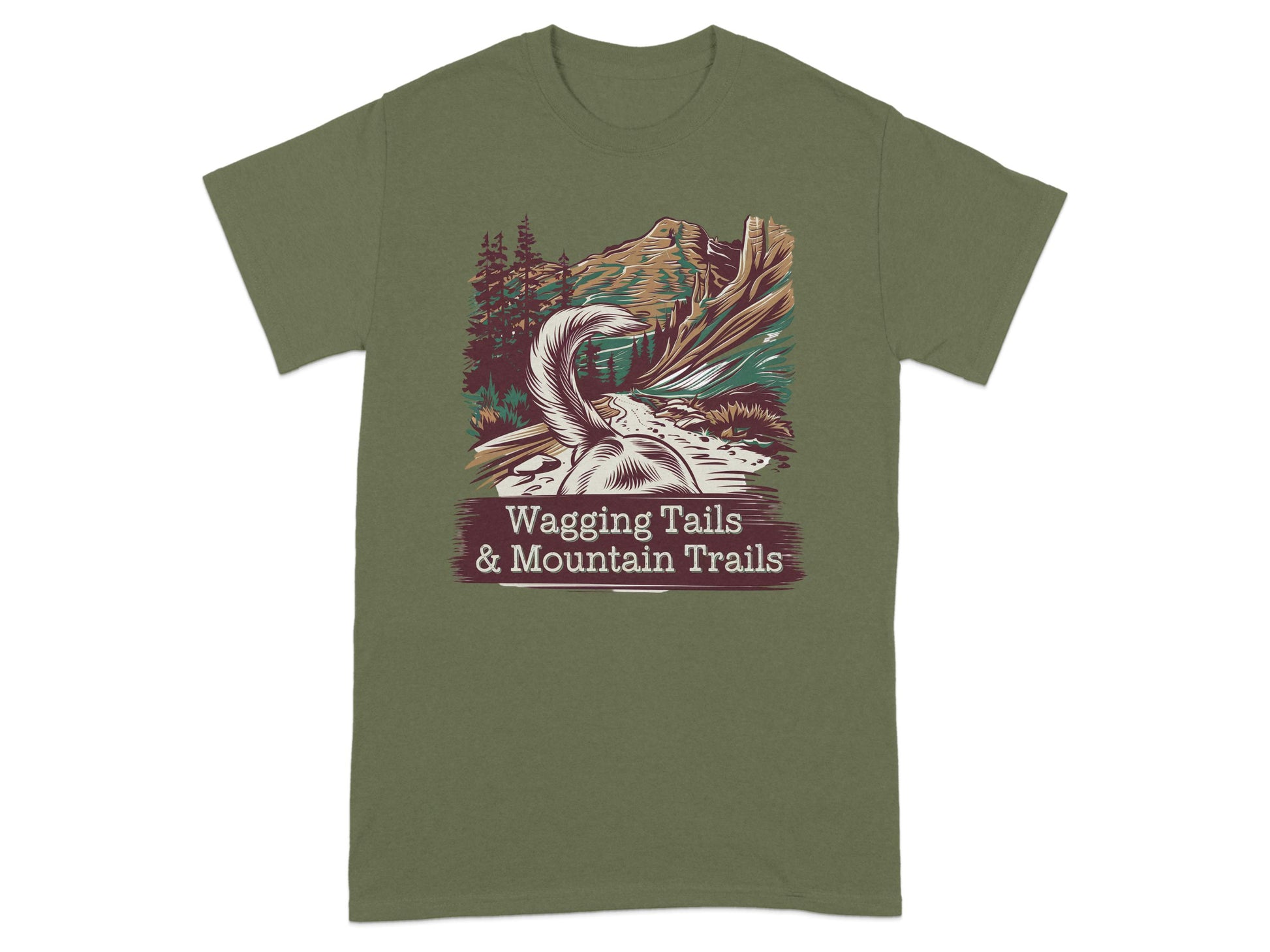 Wagging Tails & Mountain Trails Graphic T-Shirt product