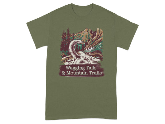 Wagging Tails & Mountain Trails Graphic T-Shirt product