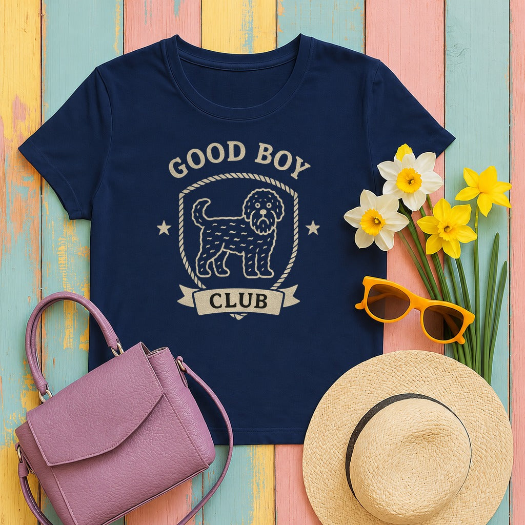 Barbet Good Boy Club Tee in Navy