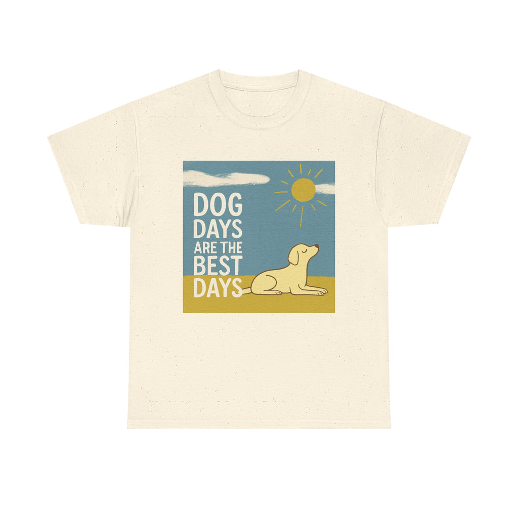 Dog Days Are the Best Days Yellow Labrador Retriever T-Shirt