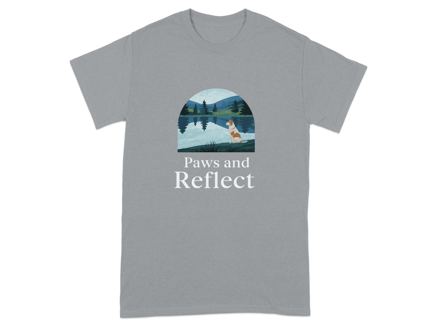 Paws and Reflect Lake Nature Design T-shirt product type