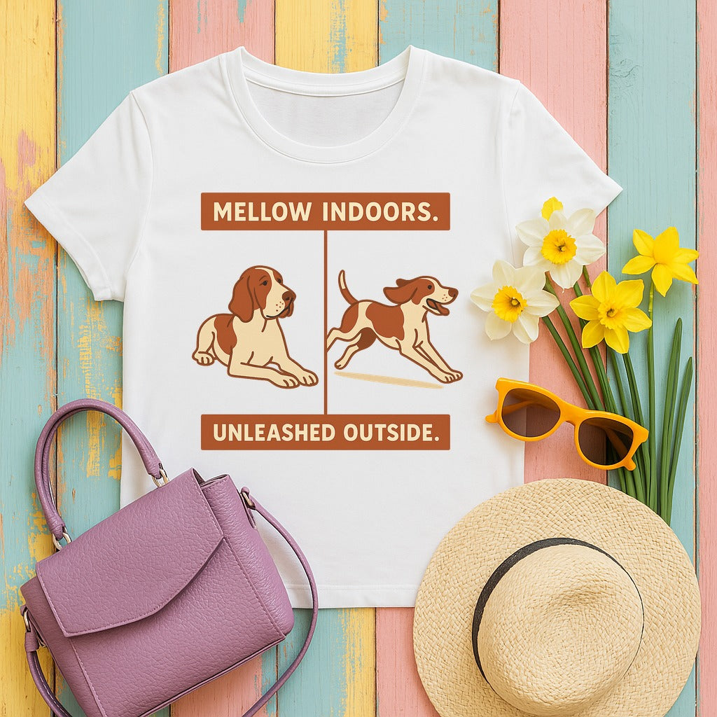 Bracco Italiano Mellow Indoors Tee in White