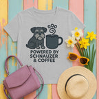 migbackfill powered-by-schnauzer-coffee-t-shirt tee flat lay hero v8