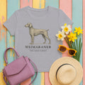 Weimaraner Field Guide Tee in Athletic Heather