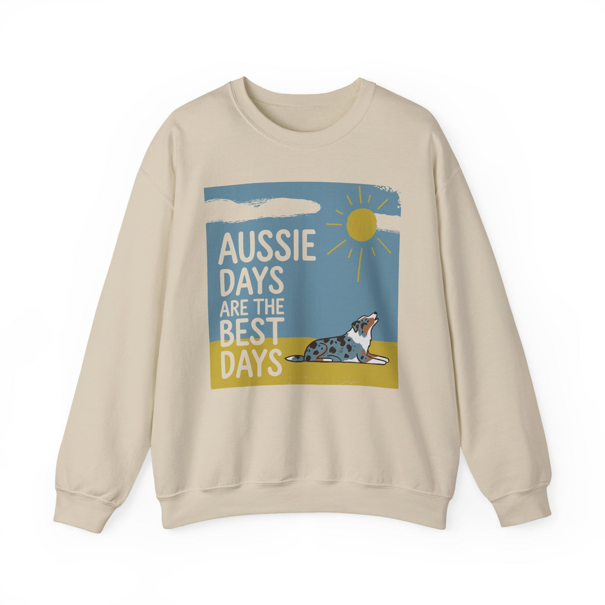 Aussie Days Best Days Sweatshirt in Sand